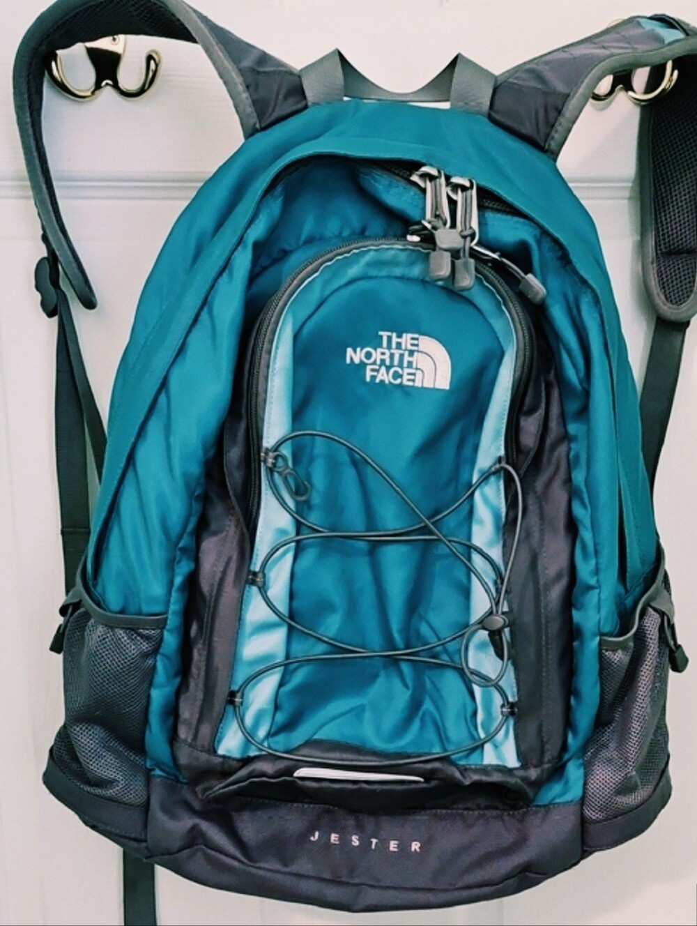 The North Face Teal and Black Jester Backpack